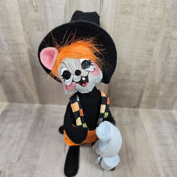 Annalee Witch Mouse With Toilet Paper Trickster TP Halloween 2015 - Picture 2 of 7